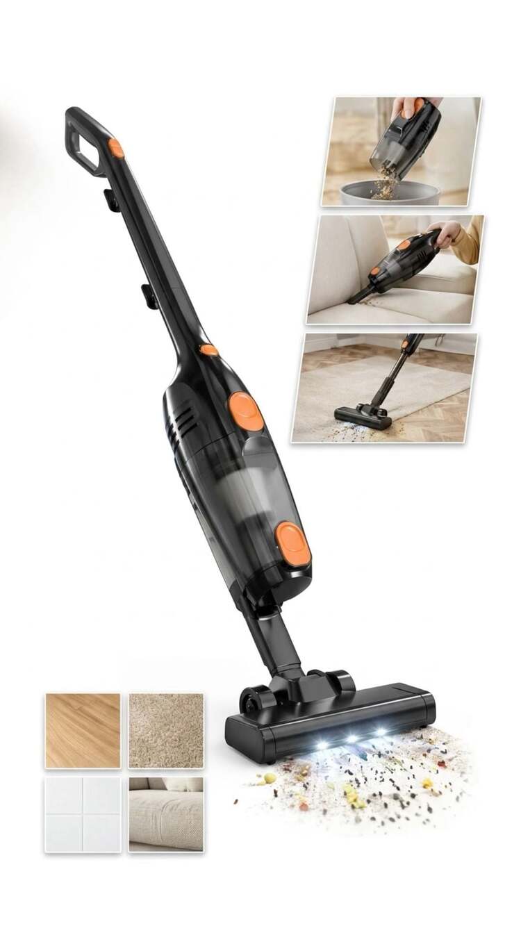CANDY 3-in-1 Stick Vacuum Cleaner - Tiles, Carpet, Hardwood Floors, lightweight